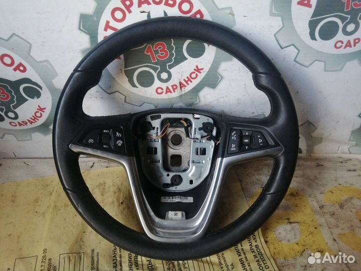 Кожаный руль мультируль Opel Astra J