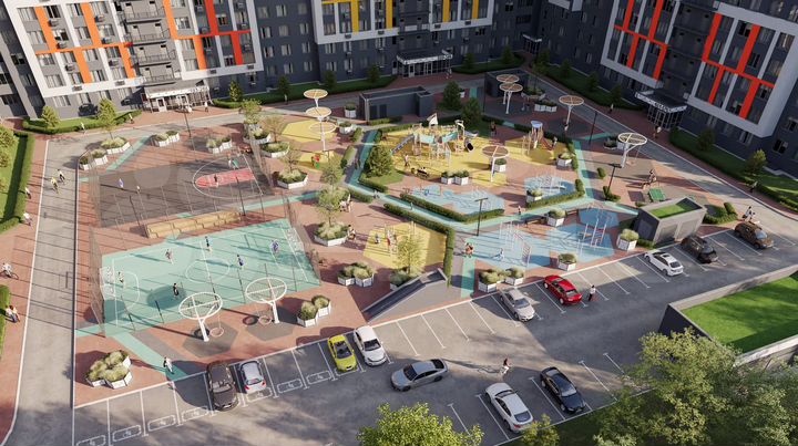 2-к. квартира, 66,4 м², 13/16 эт.