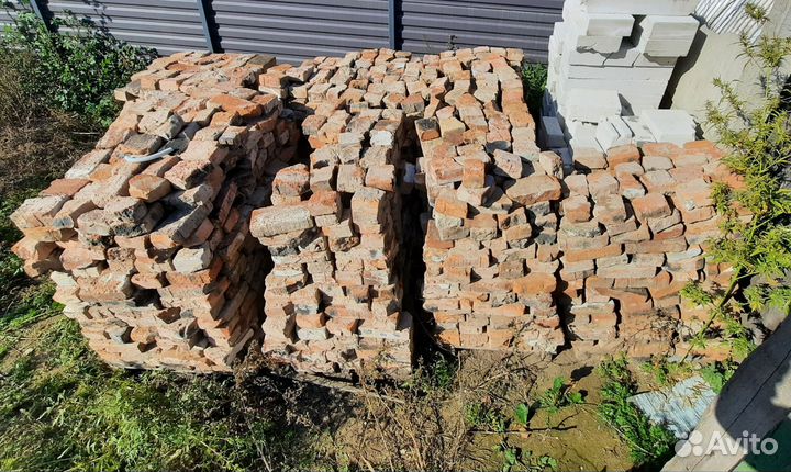 Кирпич половинки б/у