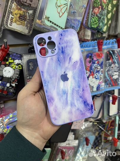 Стеклянные чехлы iPhone 12pro max