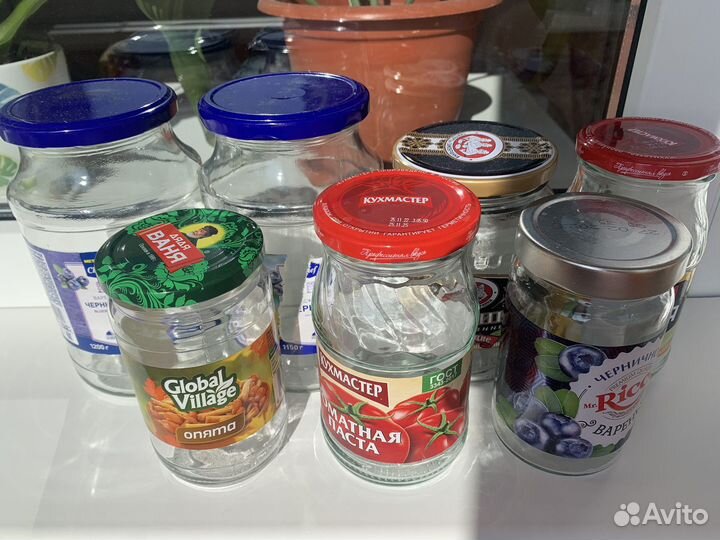 Банки разных обьемов за вкусняшку