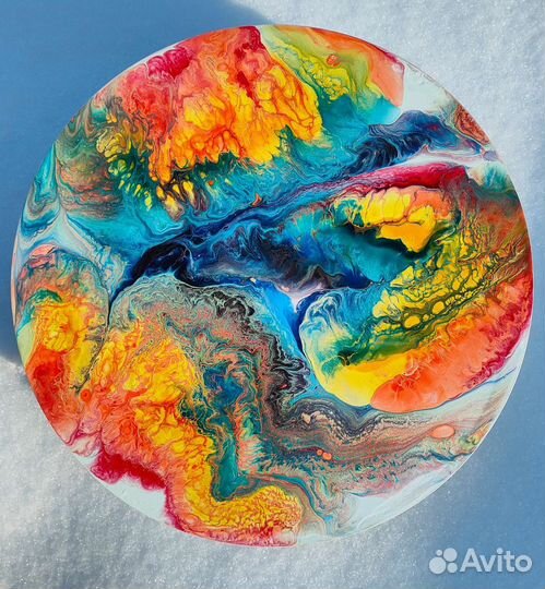 Картины акрилом/часы/декор/подарок