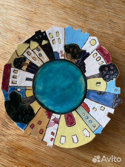 Тарелка ручной работы