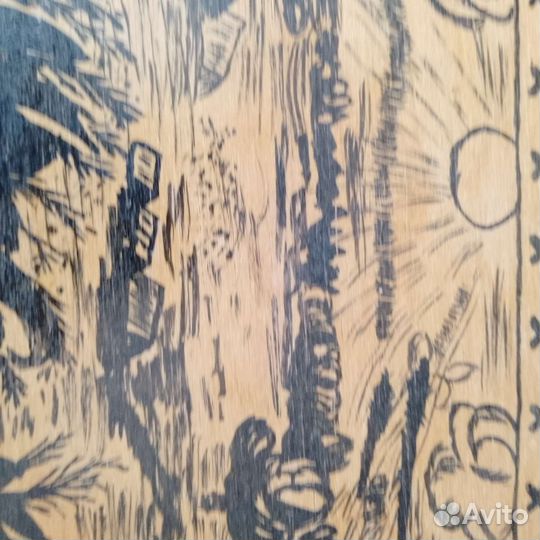 Панно картина дерево