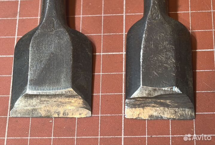 Две старые японские стамески 29 и 35 мм