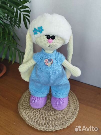 Заяц тильда вязанный