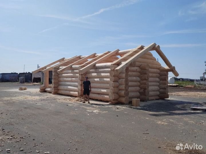 Рубленые бани, дома, срубы