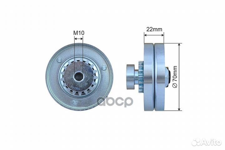 Ролик поликлинового ремня направляющий RNK-CH-0