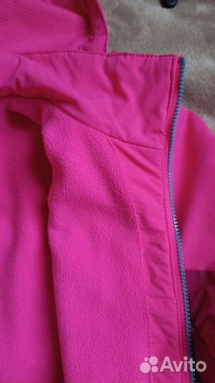 Куртка женская Jack wolfskin розовая с флисом р-р