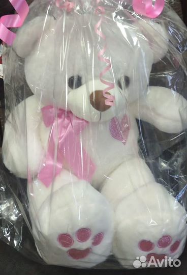 Большой плюшевый мишка 60см новый