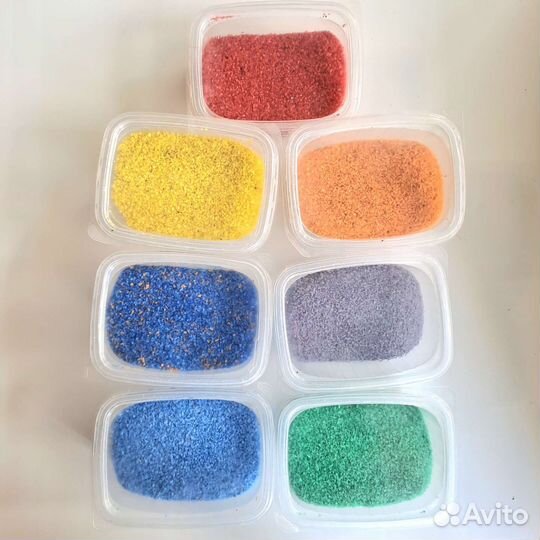 Цветной песок для флорариумов и аппликации