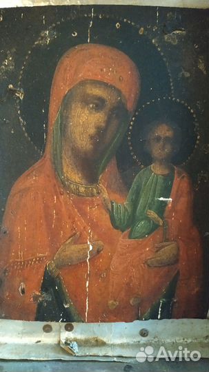 Икона. Старинная. Доска масло