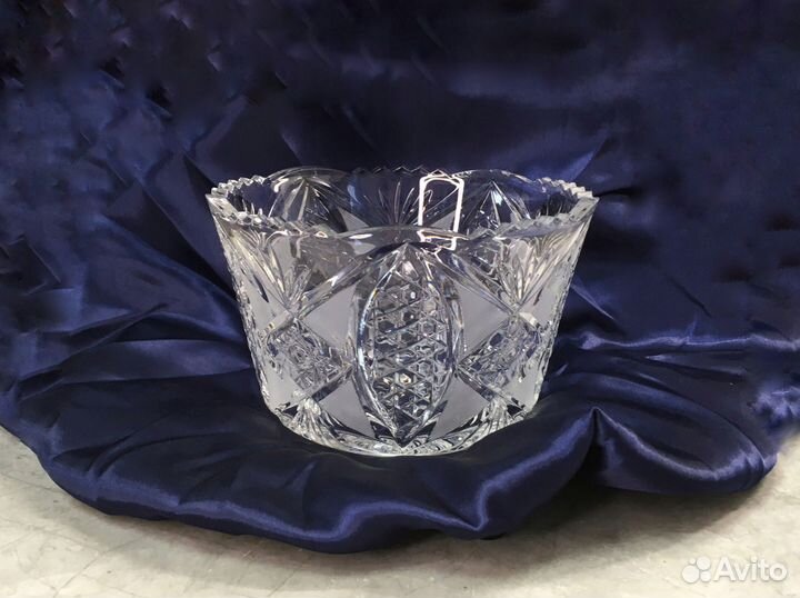 Хрустальная ваза салатник СССР