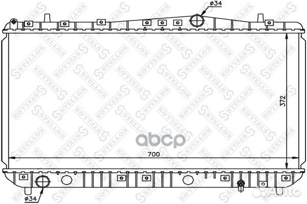 10-25191-SX радиатор системы охлаждения Chevro