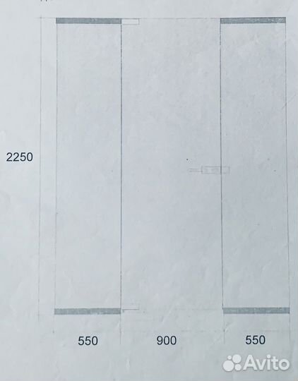 Перегородка стеклянная с дверью