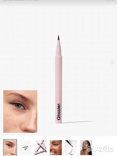 Glossier бальзам для губ и подводка