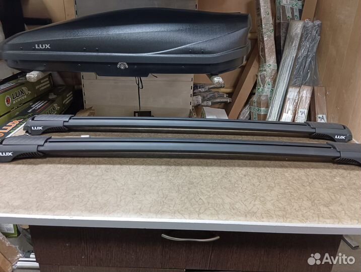 Багажник на рейлинги lux hunter