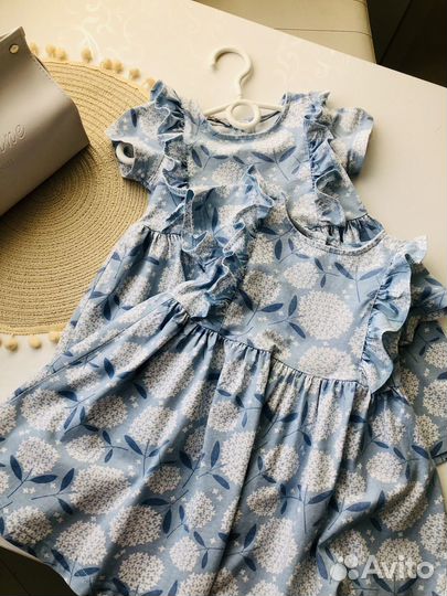 Платье для двойни 92