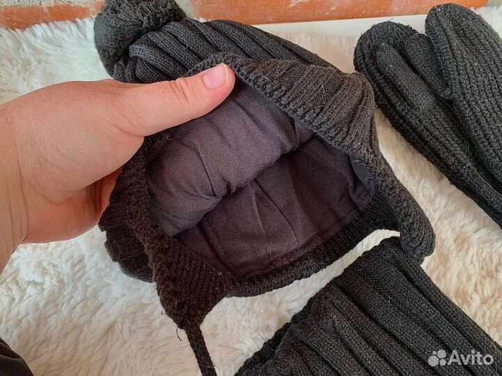 Комплект шапка и снуд демисезон на мальчика