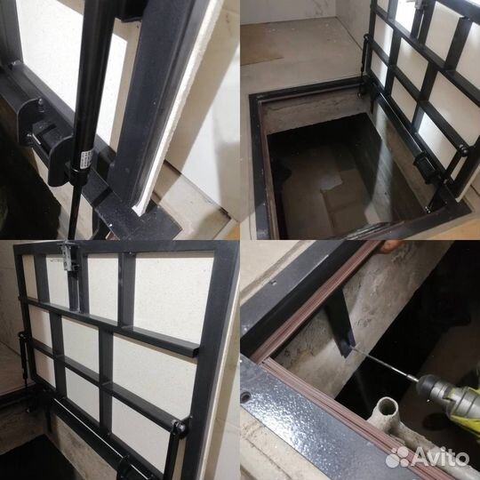 Люк напольный в подвал под плитку,ламинат