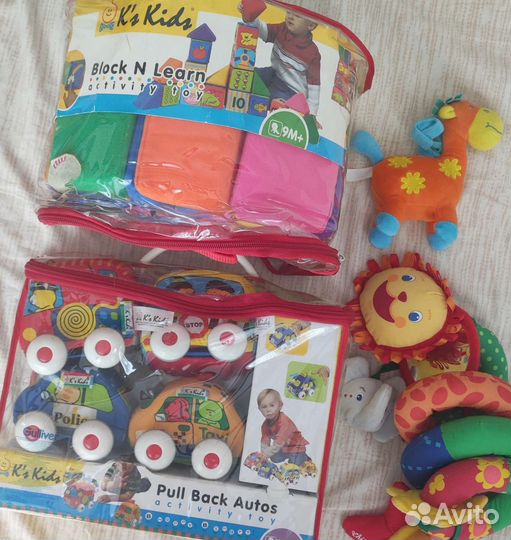 Кубики мягкие KsKids (Кс Кидс) инерционные машинки