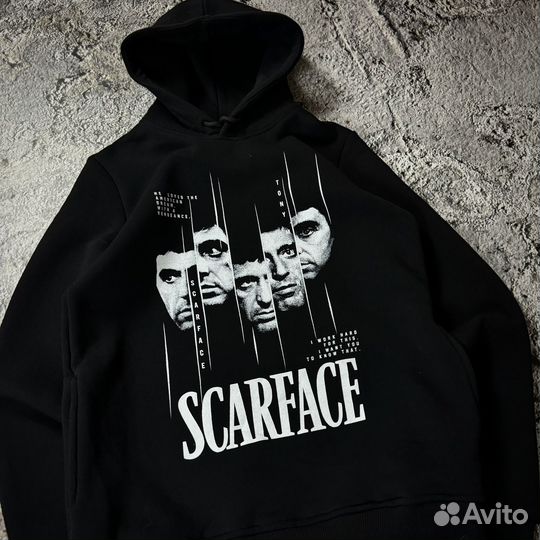 Винтажное Худи Scarface (Мерч, Supreme type)