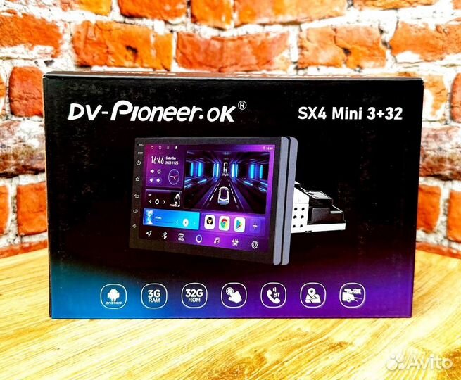 Магнитола с поворотным экраном Pioneer SX4 Mini