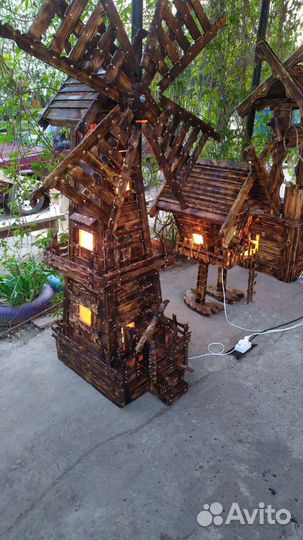 Большие мельницы избушки колодцы