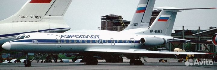 Модель самолета Ту-134 (заготовка) масштаб 1:200