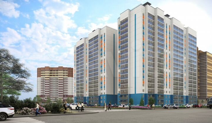 2-к. квартира, 59,1 м², 13/17 эт.