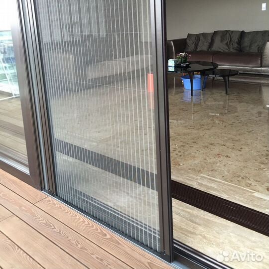 Плиссе - москитная сетка. Сдвижная