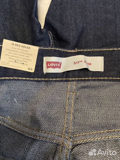 Джинсы Levis 511 W28 L28 мужские оригинал новые