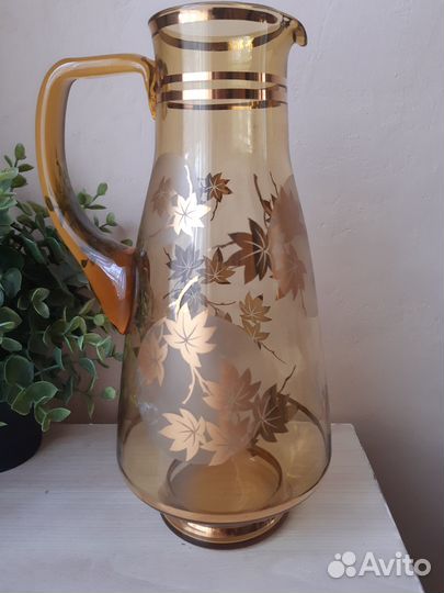 Кувшин со стаканами. Bohemia. Чехословакия