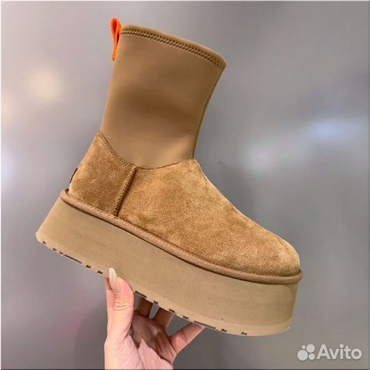 Угги натуральные женские UGG Classic Dipper Chestn