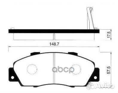 Колодки тормозные дисковые передние SP1076F