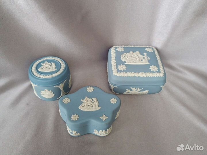 Цена за 3 шт Blue Jasper Wedgwood Виджвуд Англ
