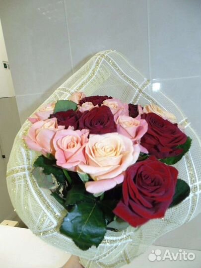 Цветы розы букет