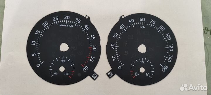 Шкалы панели приборов Rapid 1 maxidot