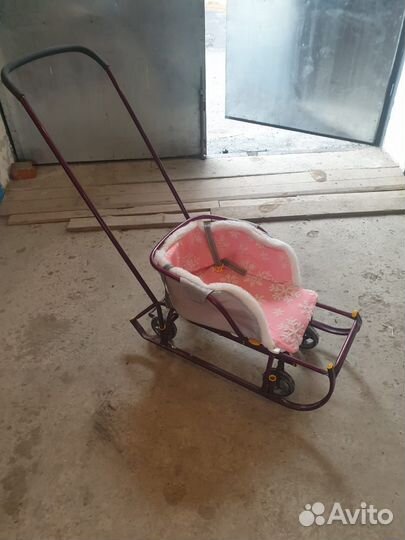 Детские санки с колесами