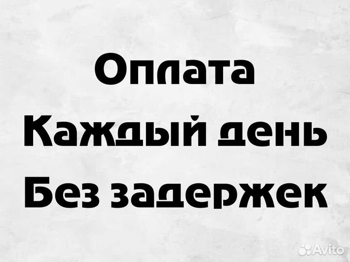 Разнорабочий подсобный рабочий ежедневная оплата
