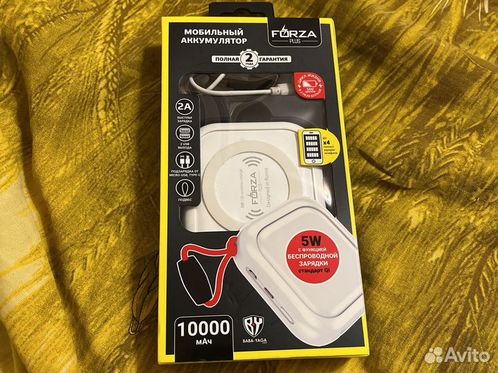 Мобильный аккумулятор forza plus 10000мАч