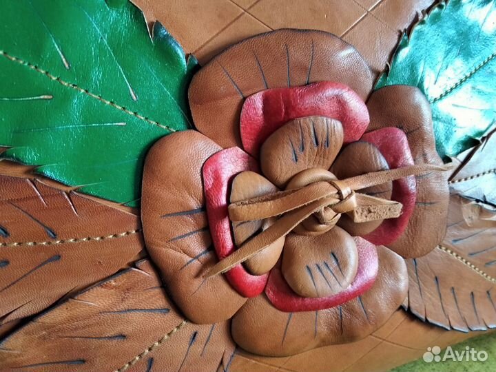 Сумка новая кожаная ручной работы винтаж Куба