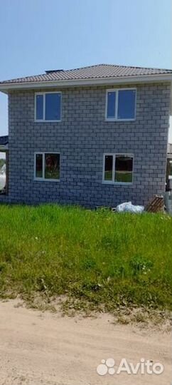 Теплоблок с облицовкой из бетона