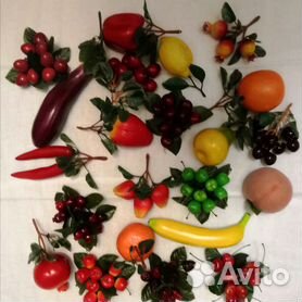 Искусственные фрукты и овощи для декора: 78 фото