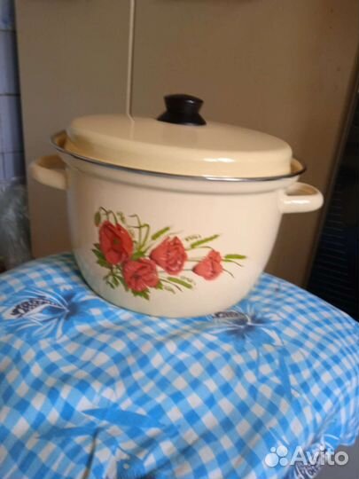 Кастрюля эмалированная СССР 5 литров