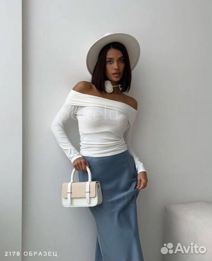 Лонгслив с открытыми плечами