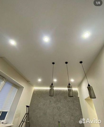 Натяжные потолки. Замер в день обращения