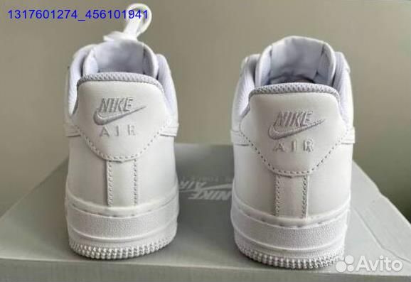 Кроссовки nike air force 1 white оригинал Poizon