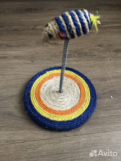 Игрушка для кошек Мышка на пружинке