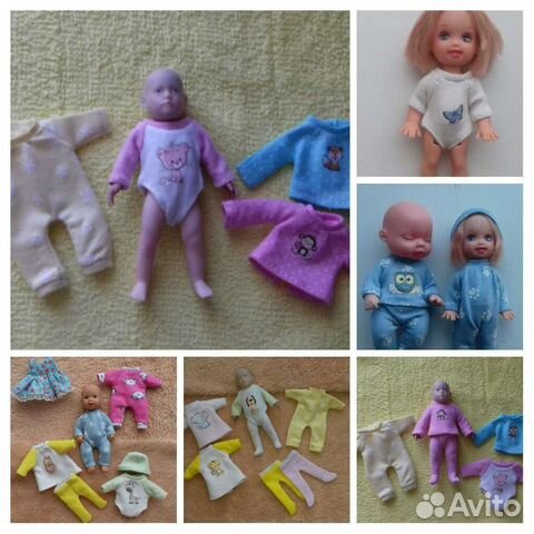 Одежда для кукол и пупсов от 7см до 12см